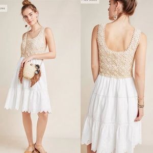 Crochet and eyelet dress from Anthropologie